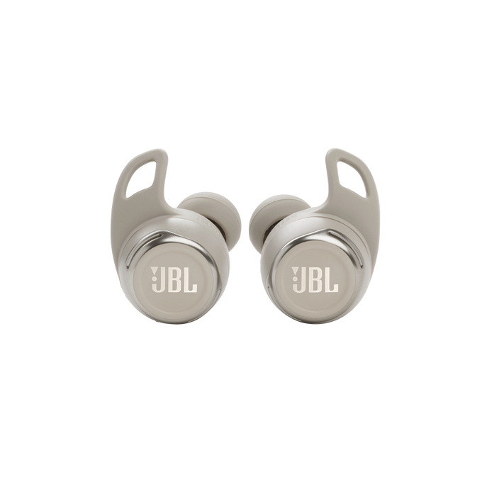 JBL Reflect Flow Pro - White - Waterproof true wireless Noise Cancelling active sport earbuds - Front image number null